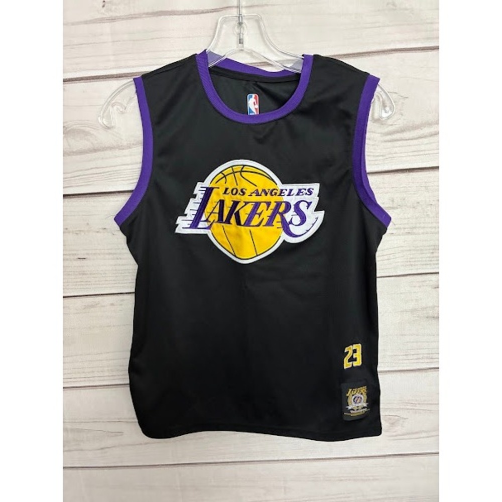 NBA Los Angeles Lakers LeBron James 23 Jersey Kids Youth Large 14-16 Black